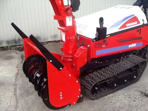 新潟発 ヤンマー除雪機 YSR1530 ディーゼル 15馬力 整備済み - YouTube