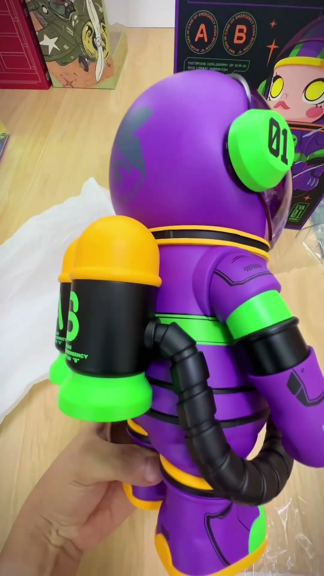 Evangelion Space Molly 400% #evangelion #spacemolly #popmart - YouTube