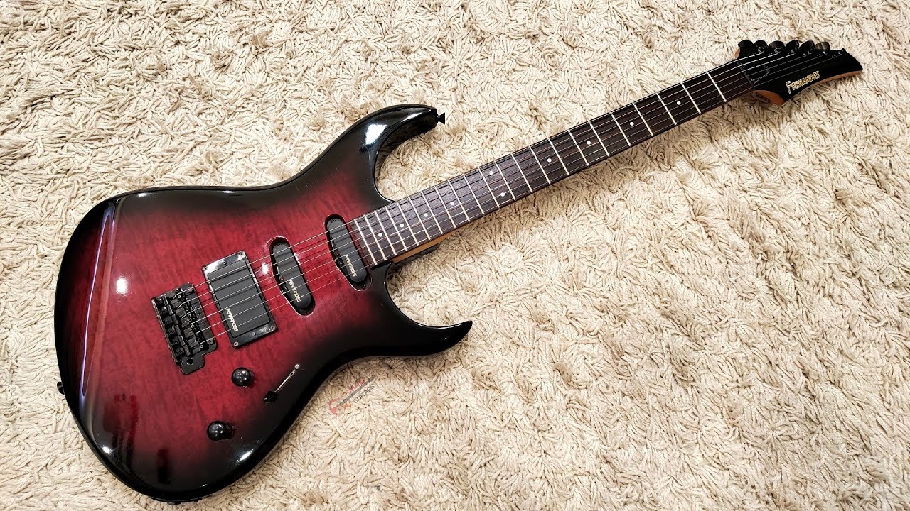 Fernandes FGZ-400 RDB (Red Burst), Japan 1990's - YouTube