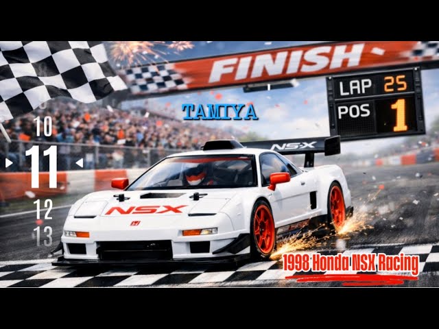 🔥Step 11 | 1998 Honda NSX Racing | Tamiya TT-02 1/10 Scale RC Car