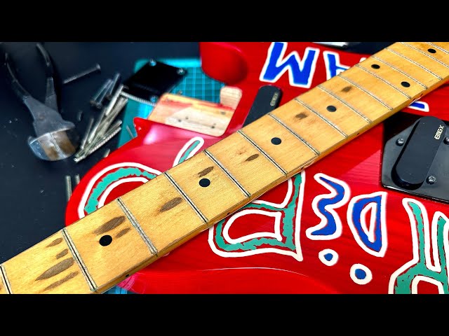 ステンレスフレットに交換したよ TAKUYAモデル ギター【FERNANDES