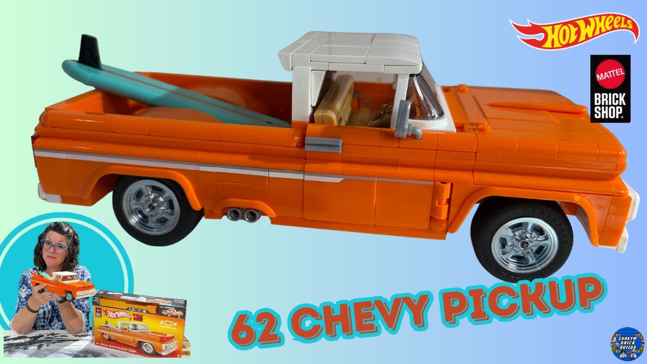 Mattel Brick Shop Hot Wheels Chevy 62 Pickup Truck - YouTube