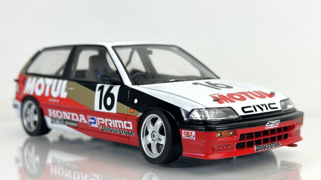 Build an 80s Race Car in Miniature: Motul Honda Civic EF3 1988