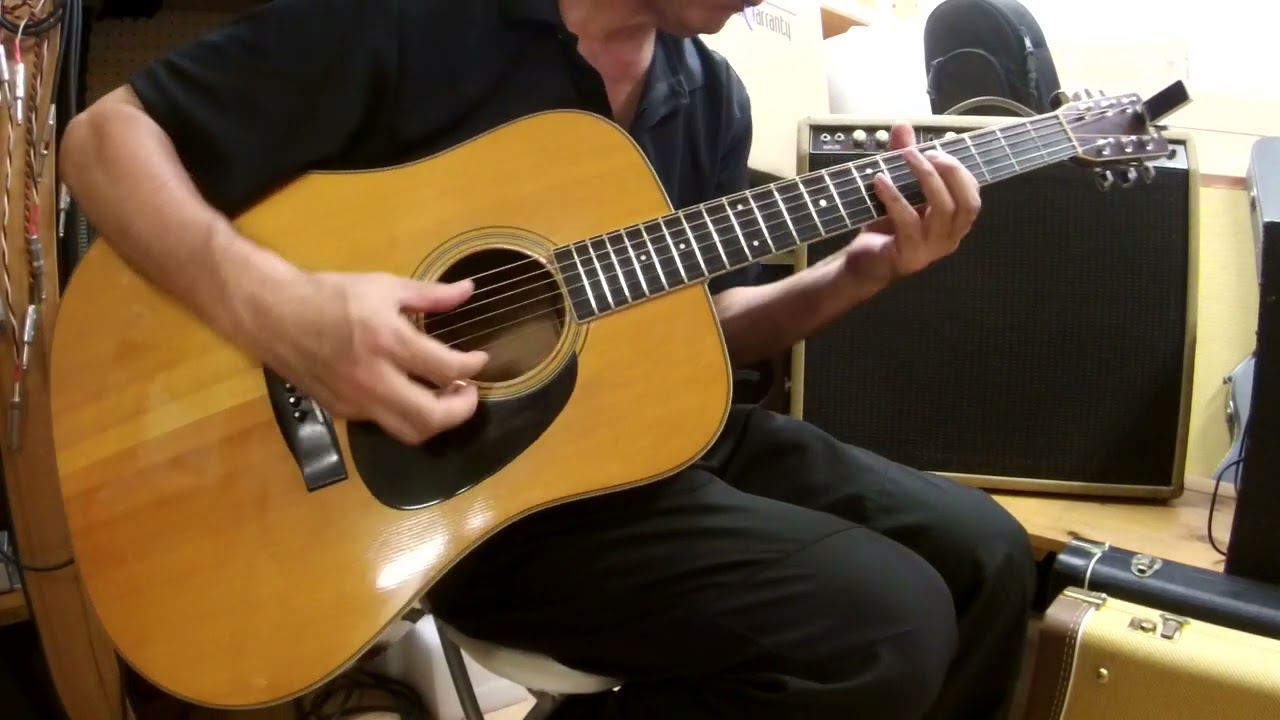 S.Yairi YD-304 1975年製 指弾き - YouTube