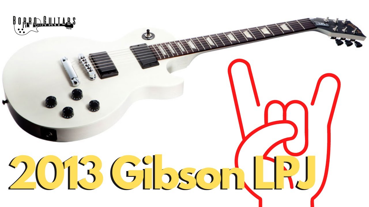 28] 2013 Gibson Les Paul LPJ White | Borro Guitars - YouTube
