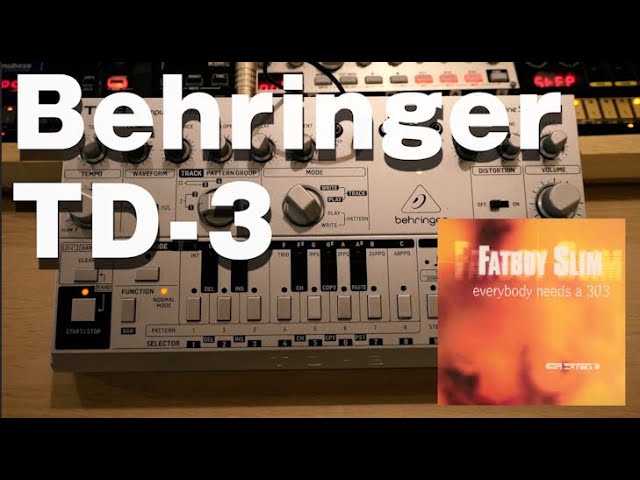 Behringer 「TD-3」 届いたからさっそくあの曲のフレーズとかいろいろ