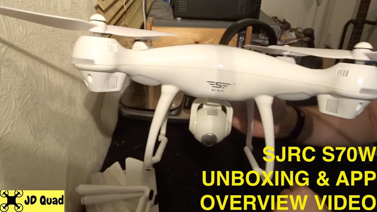 SJRC S70W GPS Drone Unboxing & App Overview Video - YouTube
