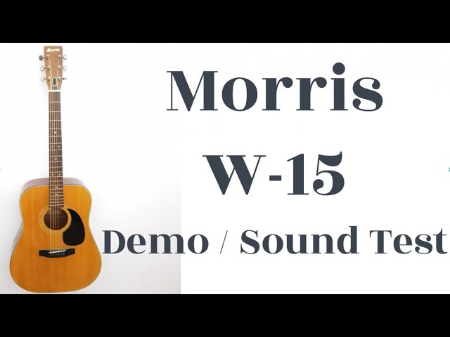 Morris W15 70's Vintage Guitar Made in Japan - YouTube
