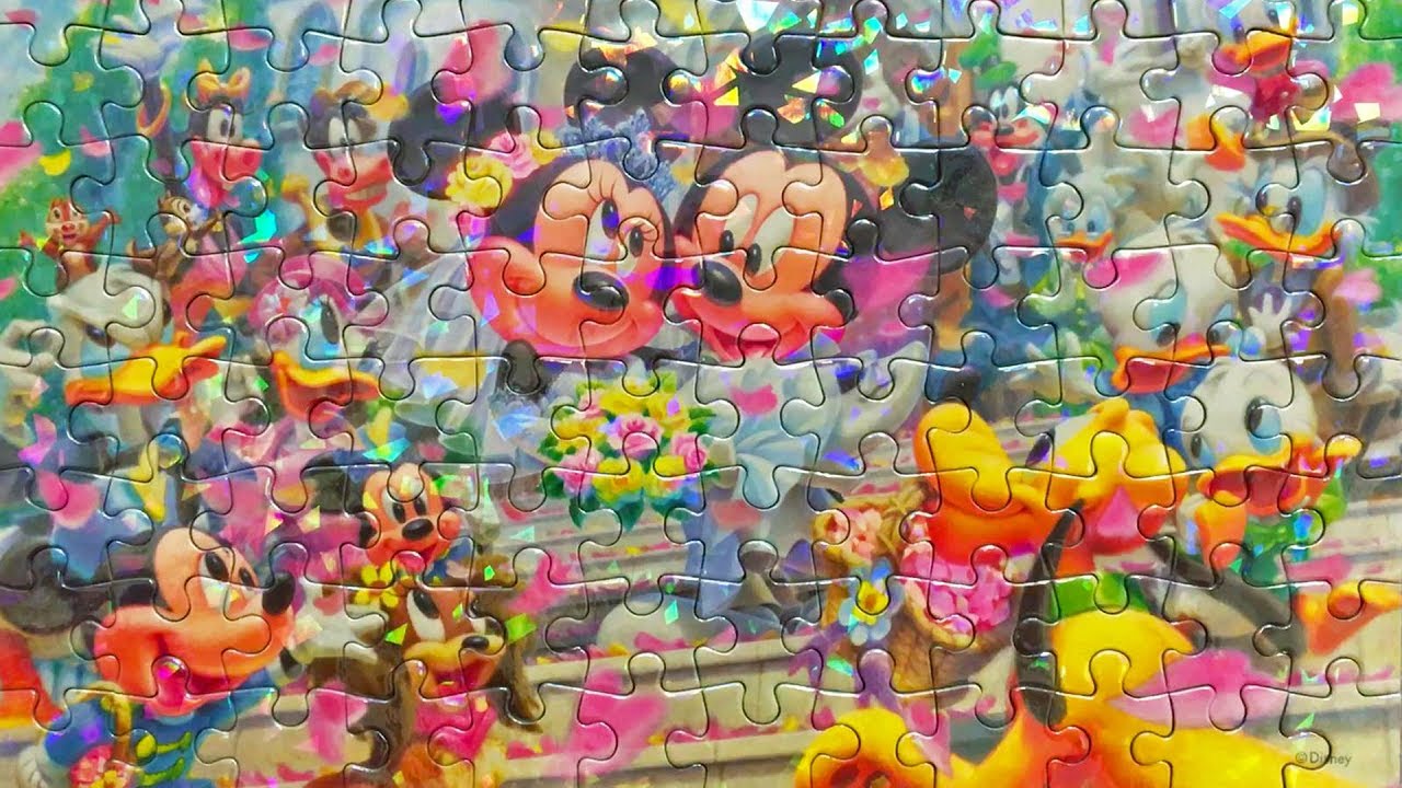 Mickey Mouse Puzzle Flower Shower Dream Disney ミッキーマウス