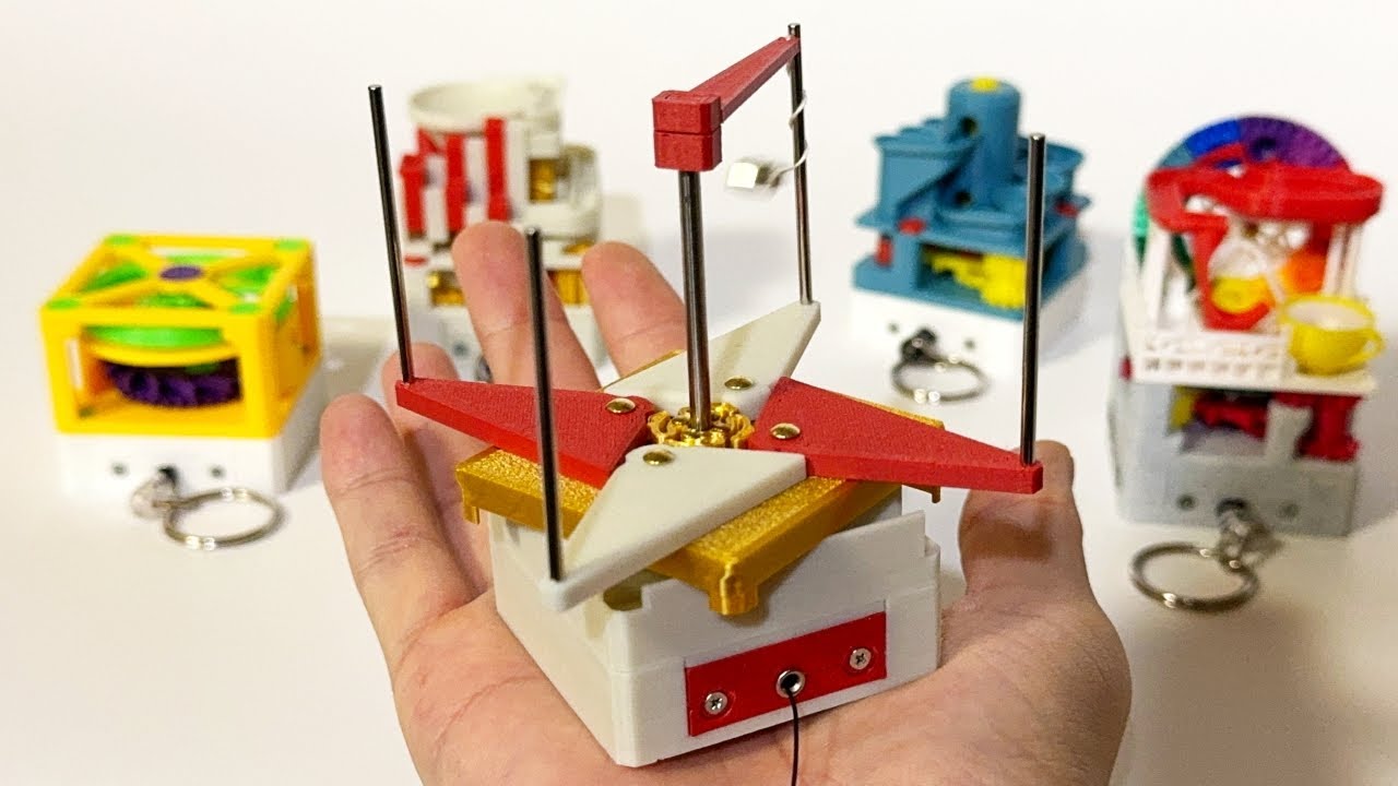 I made a palm-sized mechanical work 4 - YouTube