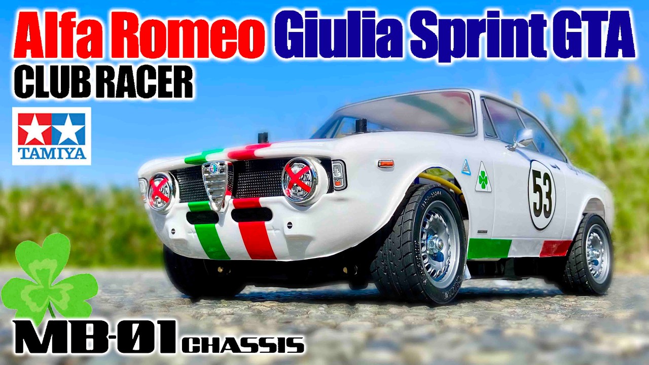 Chassis Modification] MB-01 FF to MR conversion Alfa Romeo Giulia