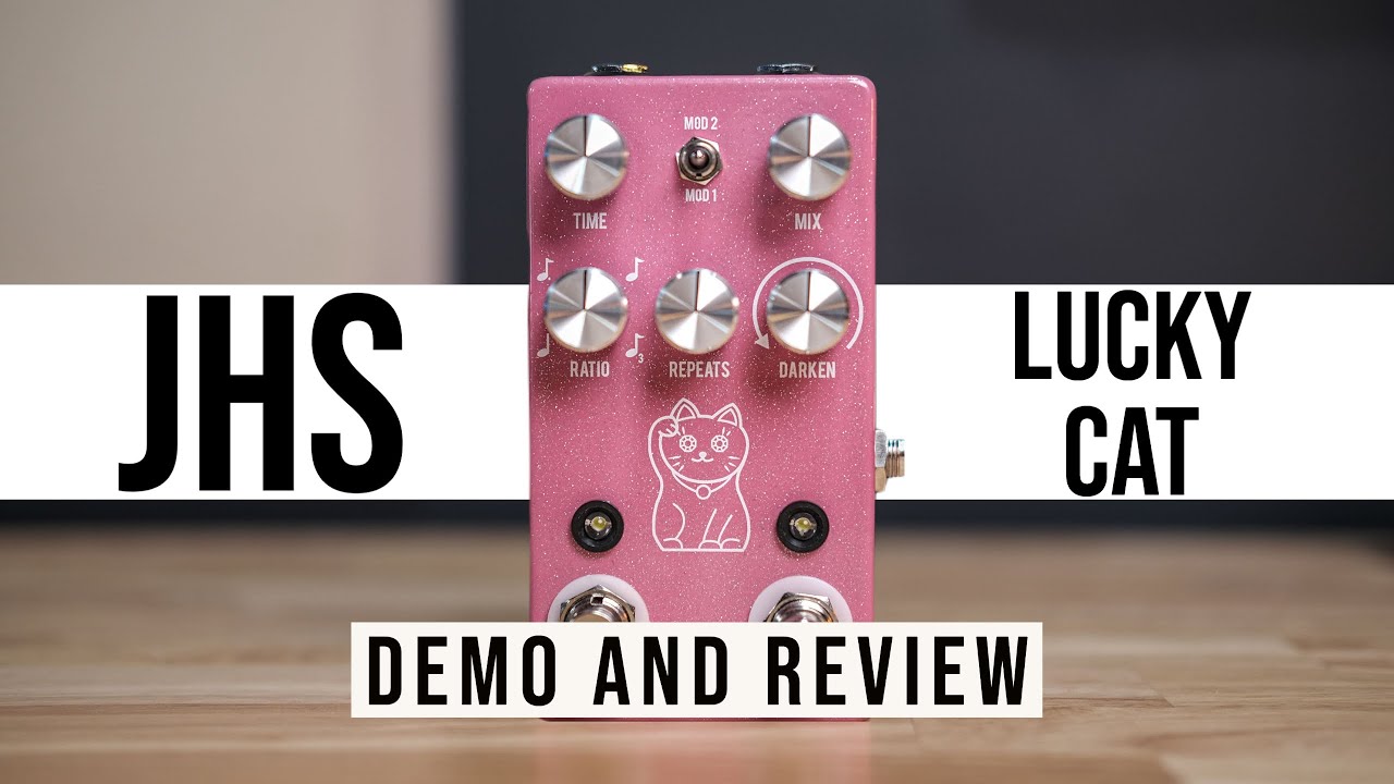 JHS Lucky Cat Tape/Digital Delay Pedal Demo and Review - YouTube