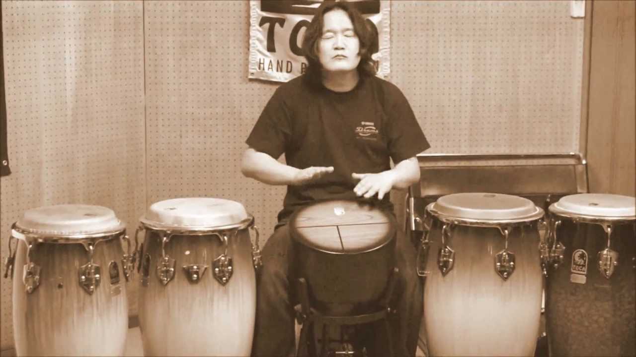♪ Toca Percussion Triple Conga Cajon by Hiroshi Chu Okubo ウッド