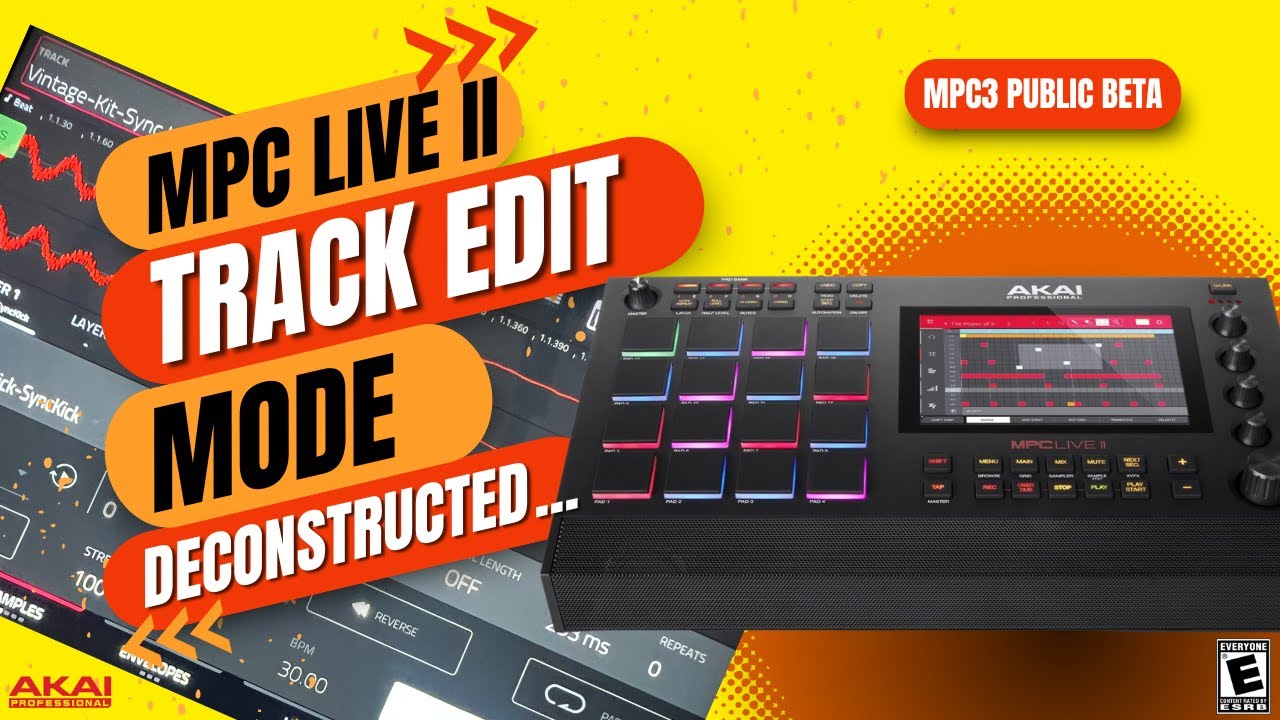 Akai MPC Live 2 Track Edit Overview for PRO Dawless Sound Design