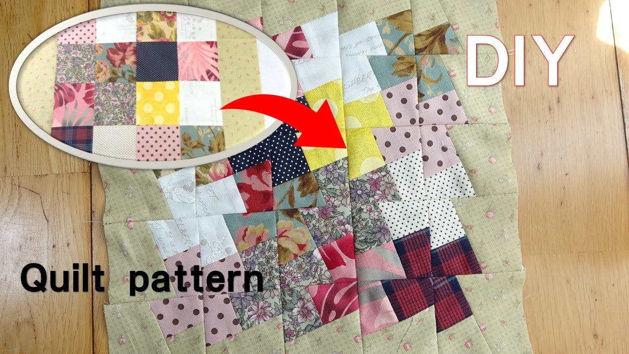 How to easily make a puzzle quilt (windmill) from square-joining