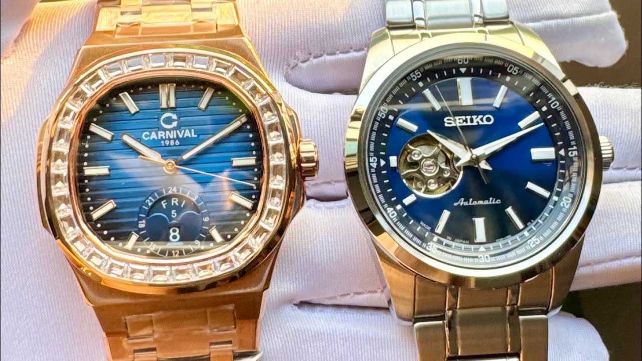 SEIKO OPEN HEART MADE IN JAPAN #SCVE051 và CARNIVAL #750G
