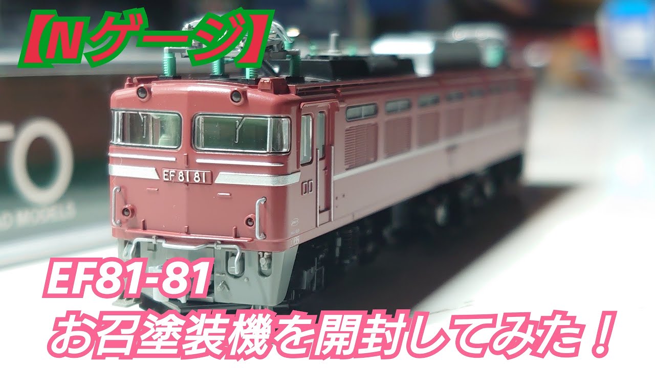 HOゲージ】ムサシノモデル JR東日本 EF81 81号機 復活お召し塗装 開封