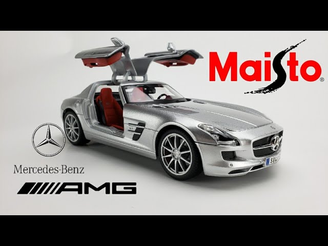 MAISTO 1/18 Diecast Mercedes Benz SLS AMG - YouTube
