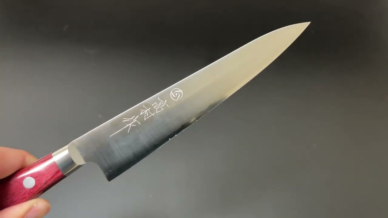 高村刃物 Takamurahamono ペティナイフ150mm SG2粉末ハイス鋼 赤洋柄