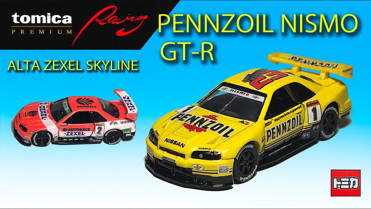 tomica PREMIUM Racing PENNZOIL NISMO GT-R & ARTA ZEXEL SKYLINE MK
