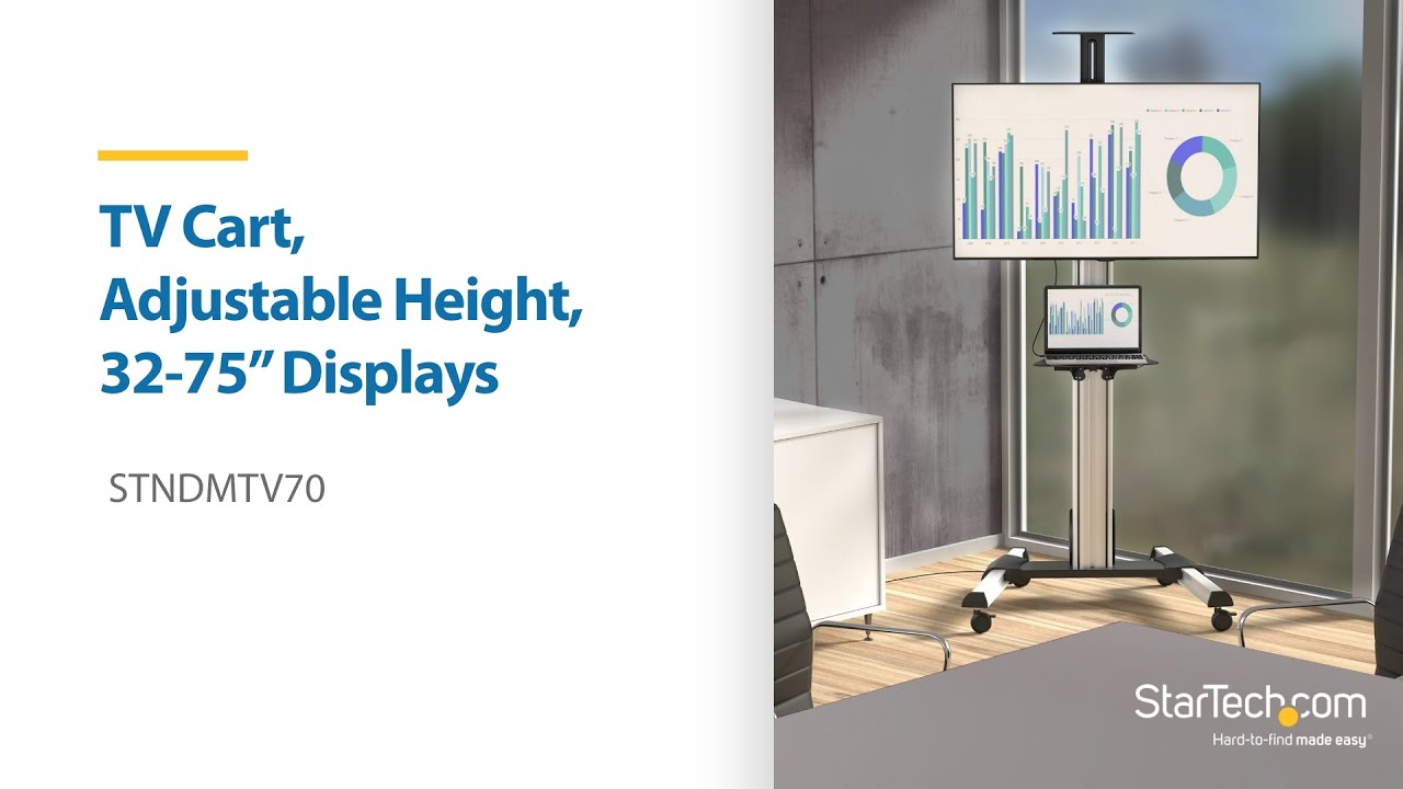 移動式テレビスタンド／キャスター付き／32インチから75インチ液晶