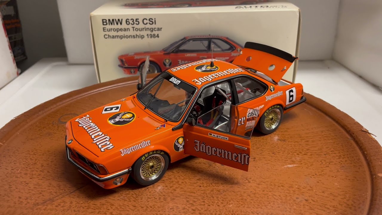 Autoart 1/18 BMW 635 CSi JAGERMEISTER #6 European Touring Car