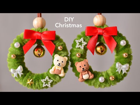 100 Yen DIY] Christmas Wreath Made with Moru Wreath - YouTube