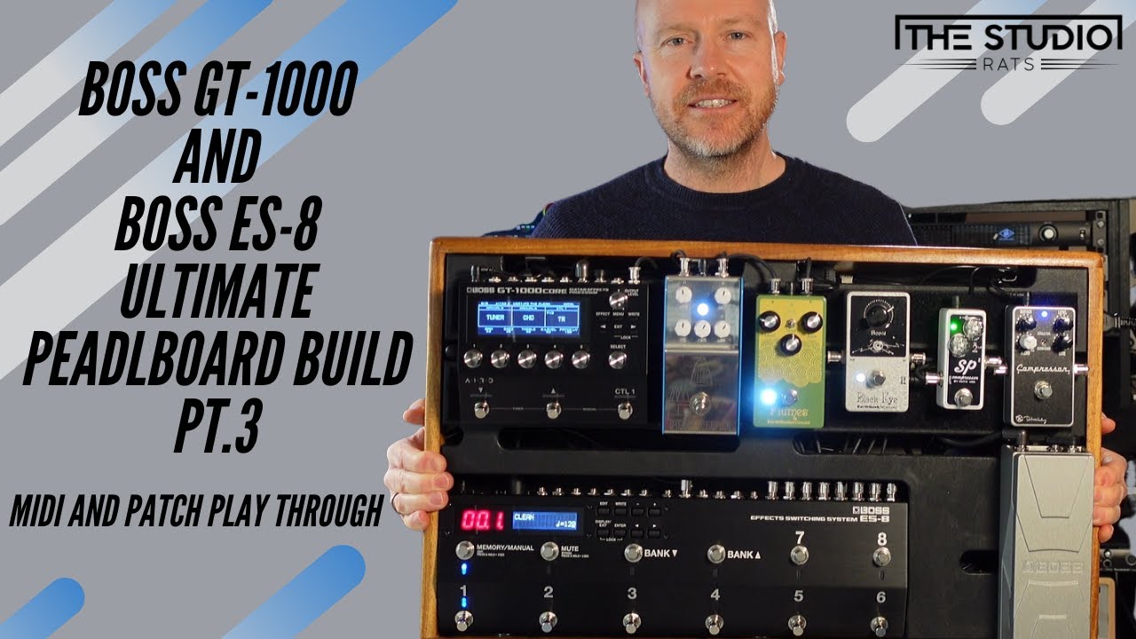Boss GT-1000 Boss ES-8 Midi Setup And Patch Run Through - YouTube