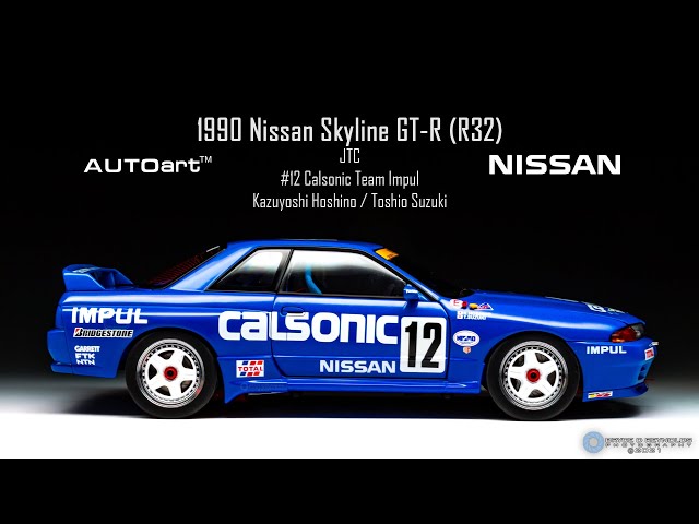1:18 AUTOart 1990 Nissan Skyline GT-R R32 #12 Calsonic Team Impul