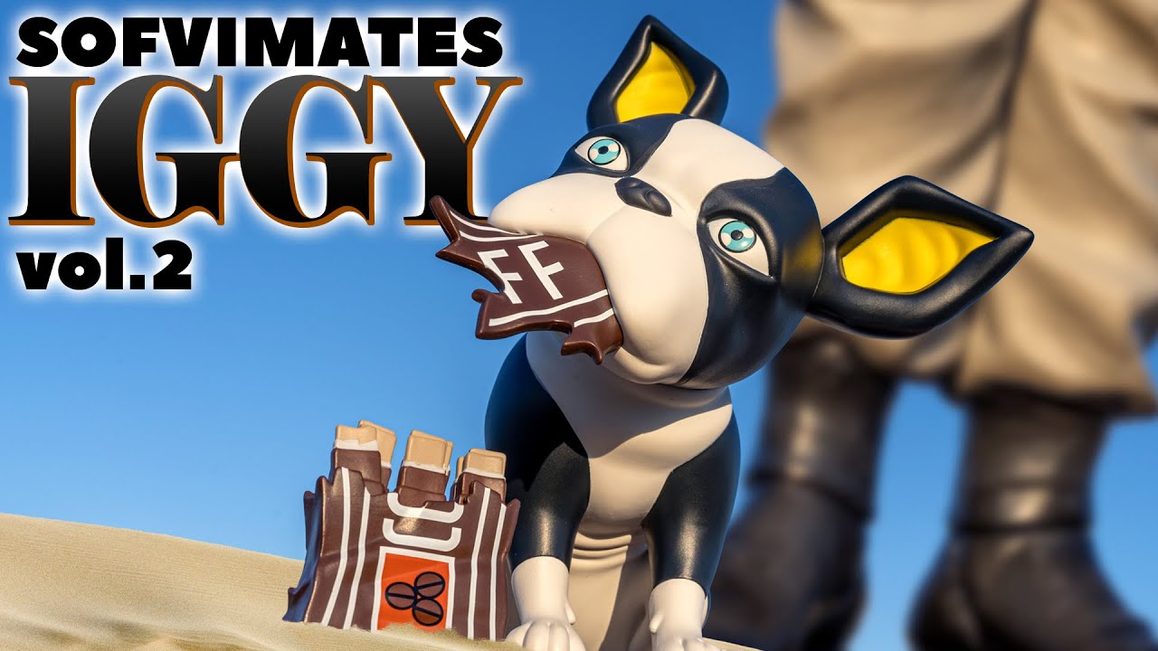 イギーのソフビプライズ第2弾！今度はコーヒー味のガムがセットだ！の