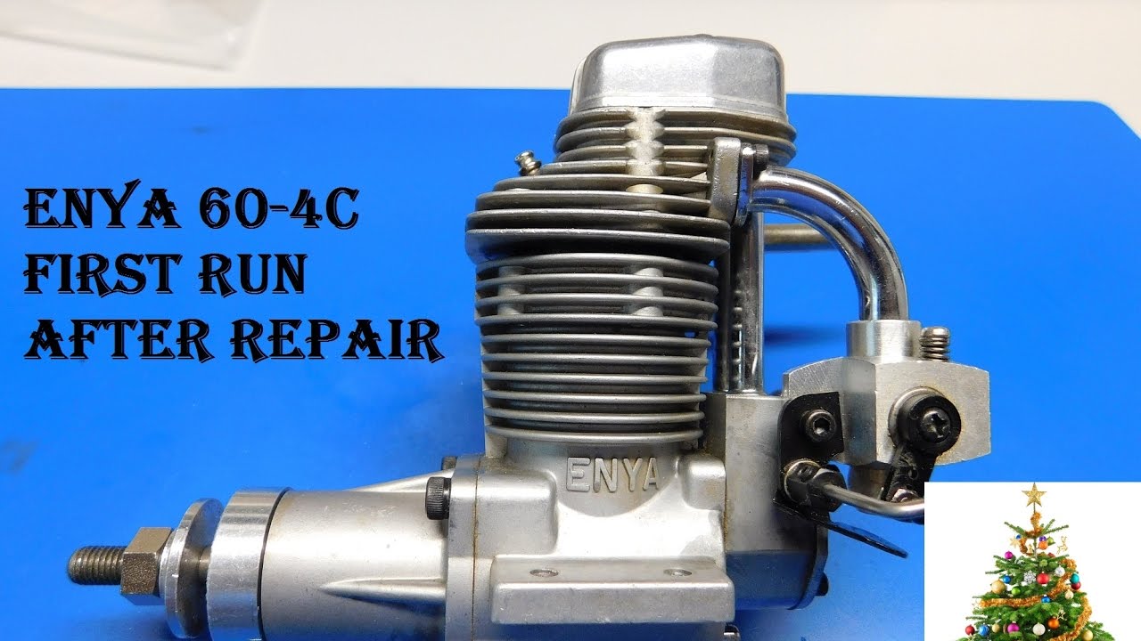 Enya 60-4C First Run After Repair - YouTube
