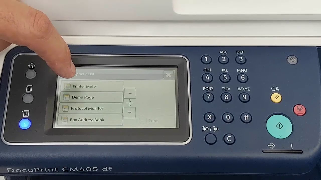 How to print the counter or print volume report from Fuji Xerox