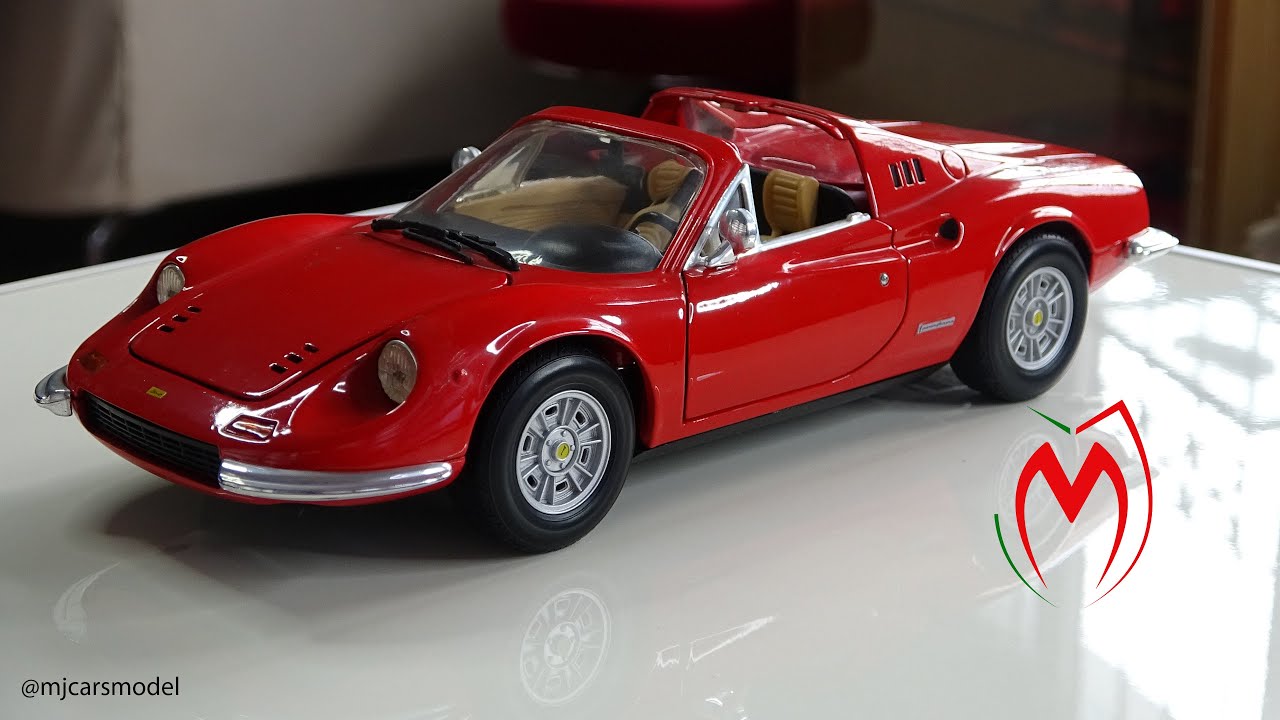 Review // Ferrari Dino 246 Gts made by Hotwheels in 1/18 scale