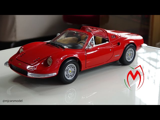 Review // Ferrari Dino 246 Gts made by Hotwheels in 1/18 scale