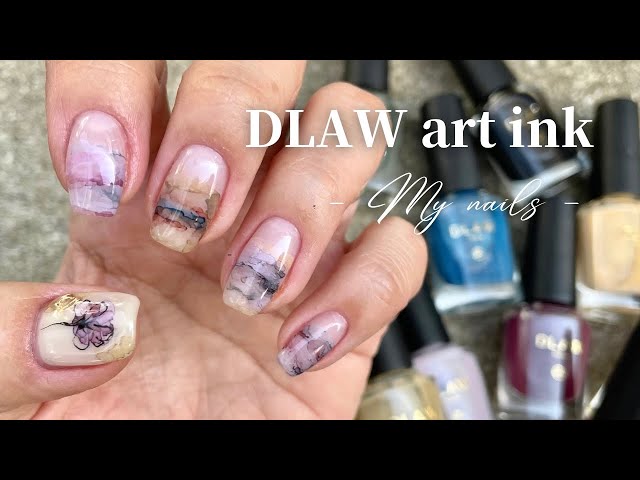 DLAW art ink 01シリーズ全色を使ったインクアート♡ |インクネイル