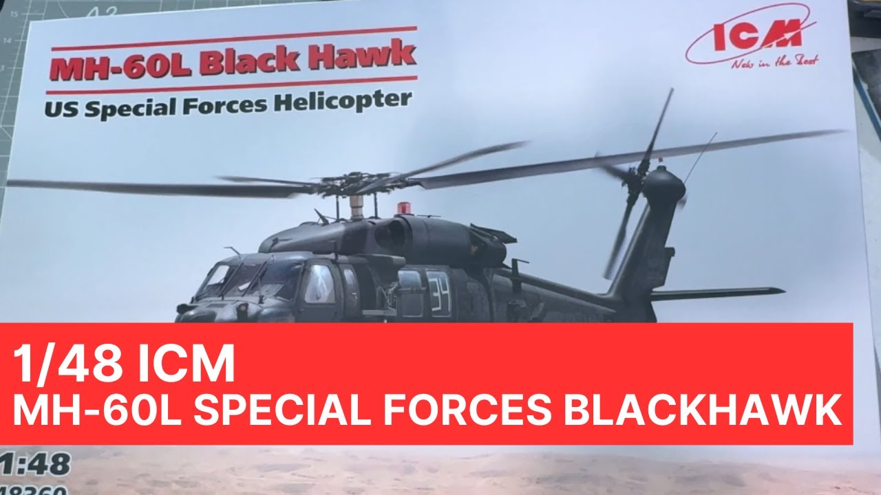 ICM 1/48 MH-60L Special Forces Black Hawk 48360 : A look inside