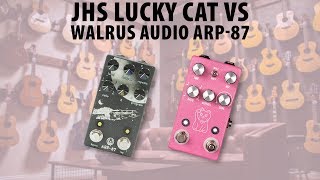 Digital Delay Shootout: JHS Lucky Cat vs Walrus Audio ARP-87 - YouTube
