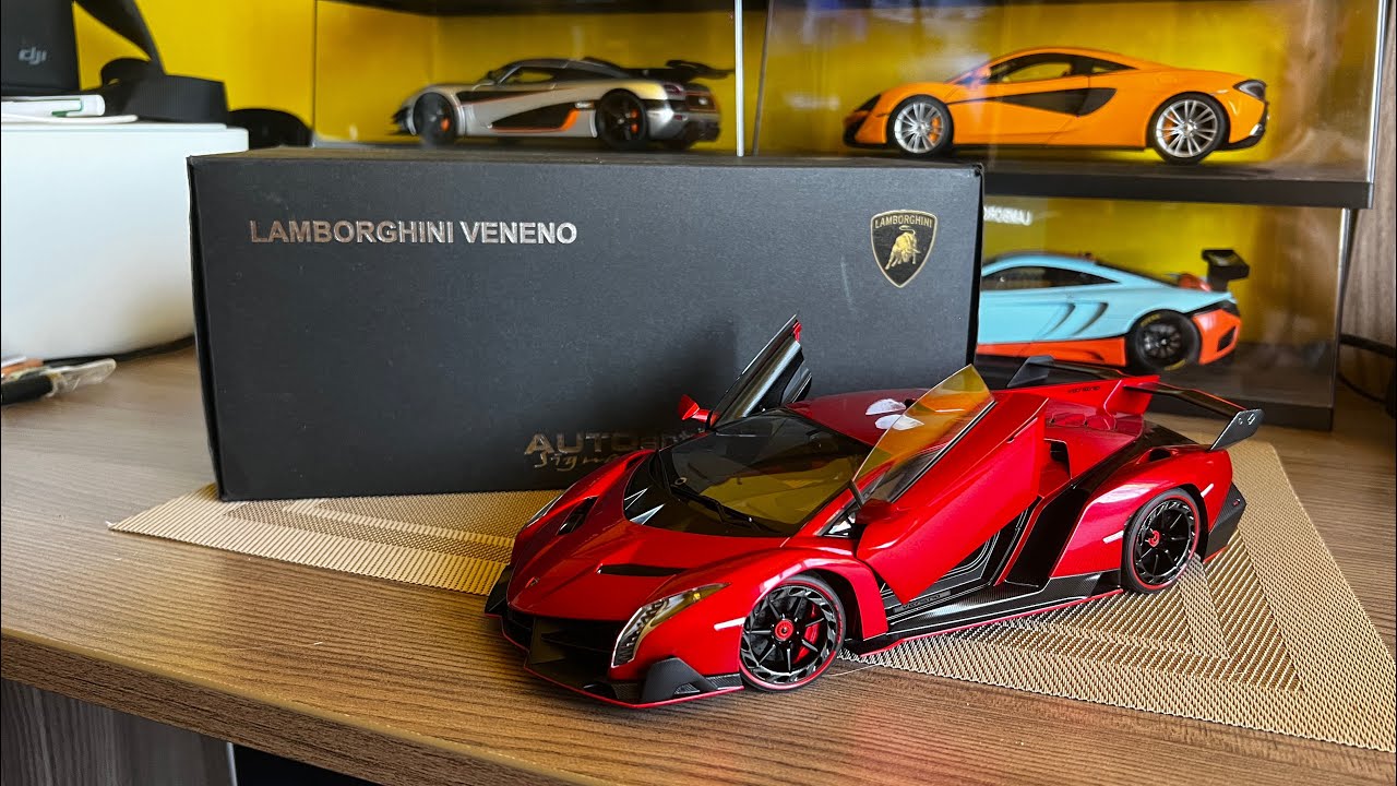 1|18 Autoart - Lamborghini Veneno - YouTube