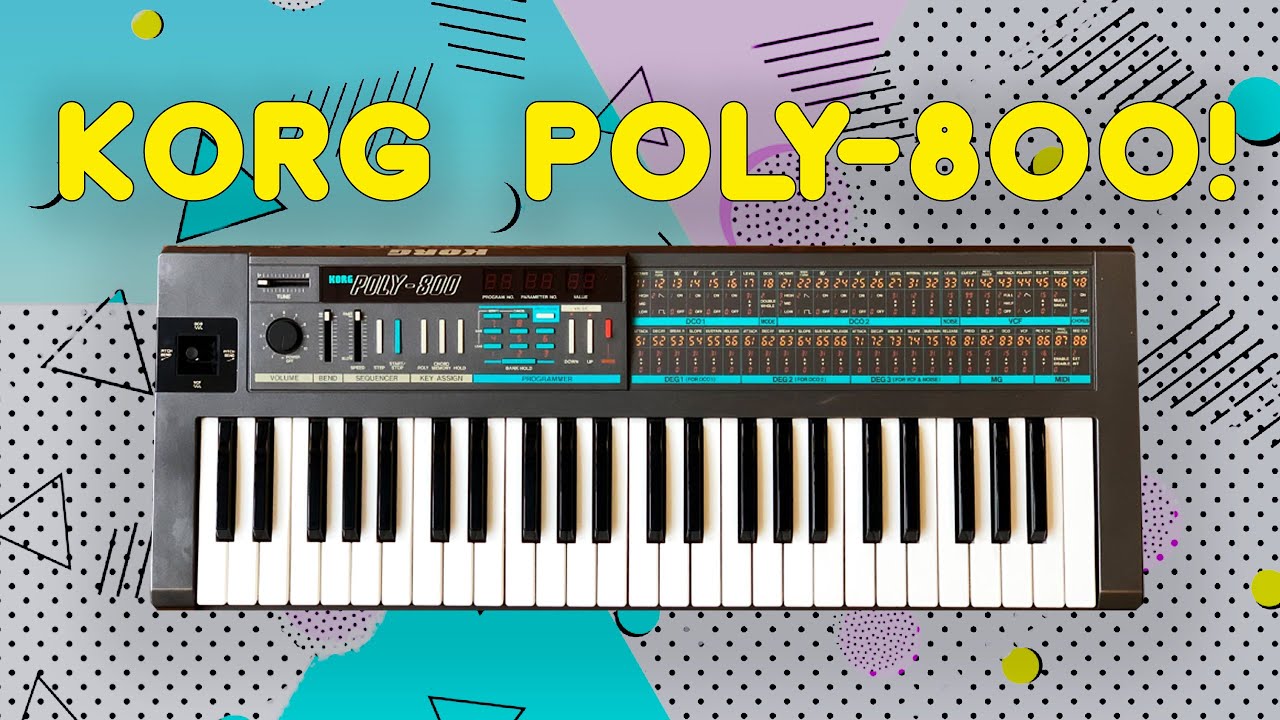 Korg Poly-800: History, Sounds & a Full Hardware Jam - YouTube