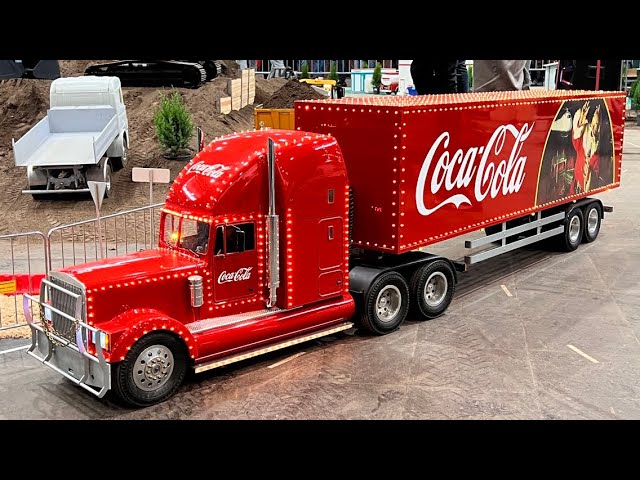 RC MODEL COCA COLA CHRISTMAS TRUCK, MEGA RC MODEL SCALE TRUCKS