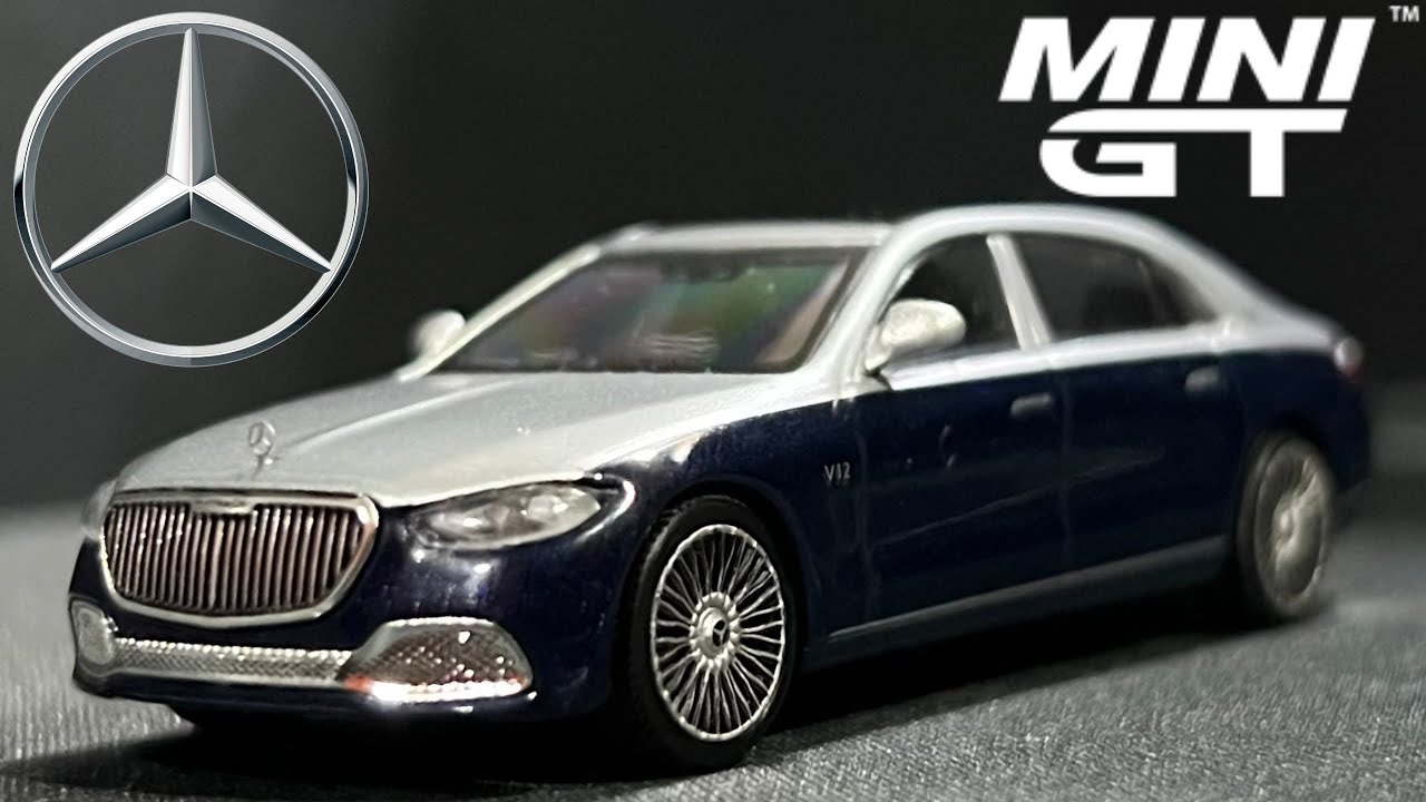 Unboxing Mini GT Mercedes-Maybach S 680 | Cirrus Silver / Nautical
