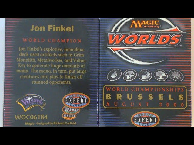 Magic Worlds 2000 World Championships Deck - Champion Jon Finkel