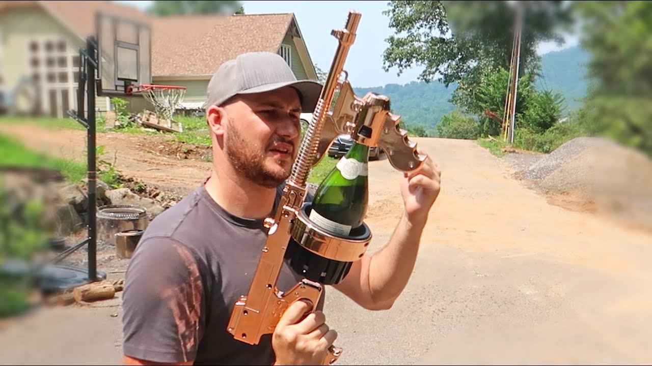 Champagne Gun Sprayer - YouTube