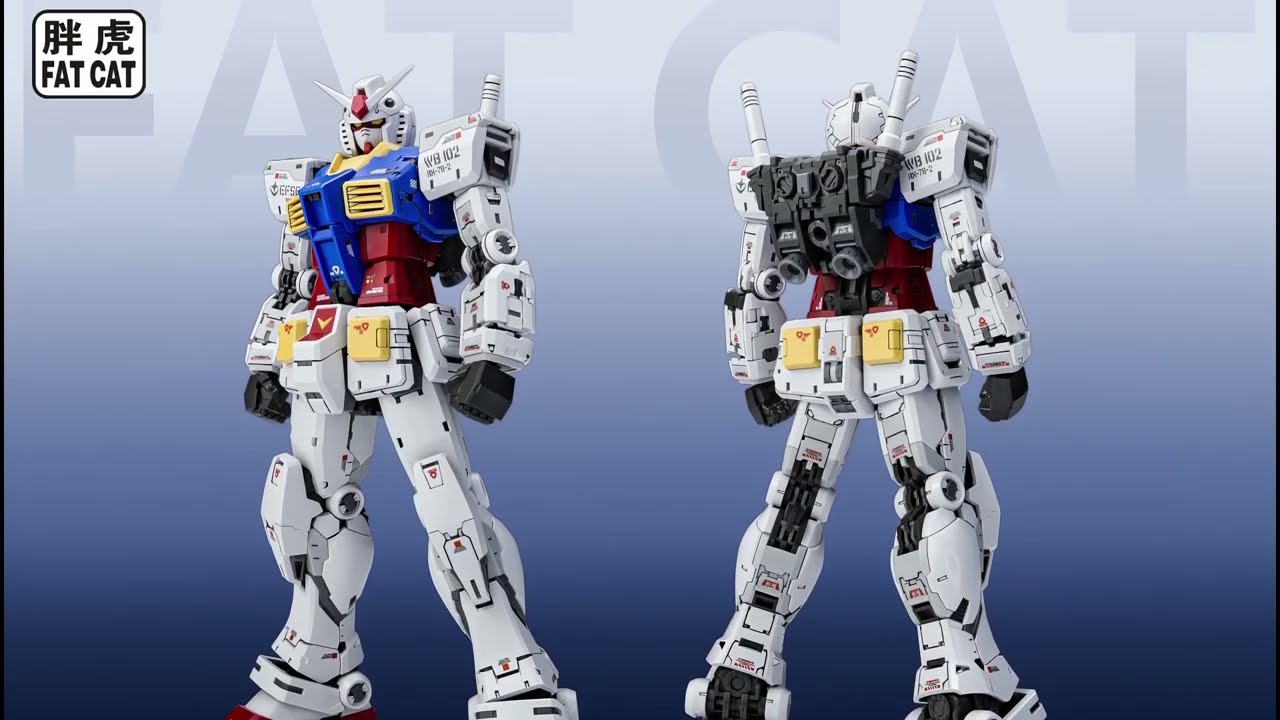 FAT CAT - 1/100 RX-78-2 (RG 2.0 UPSCALE) PROMO IMAGES - YouTube