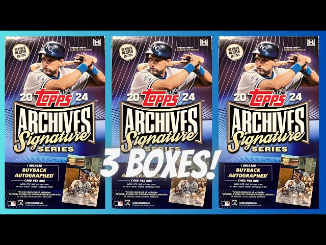 New Release! ⚾️ 2024 Topps Archives Signature Series ** 3 Boxes