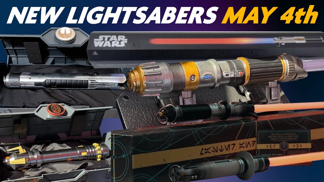 5 new Disney lightsabers releasing May the 4th 2025 - YouTube