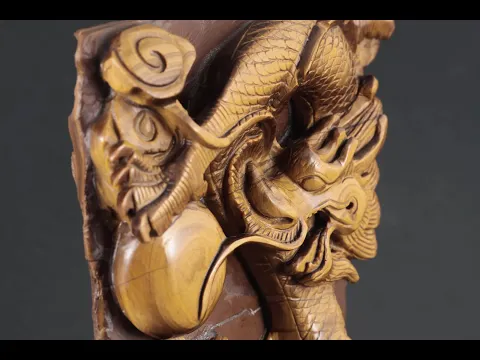 タイガーアイ 龍彫刻 置物 615g｜天然石 彫刻 通販 キラリ石