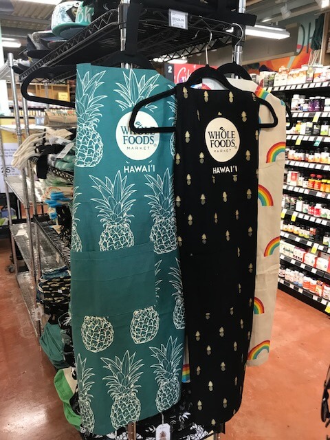 ホールフーズのハワイ限定可愛いタグアロハのエプロン | Hawaii-ne