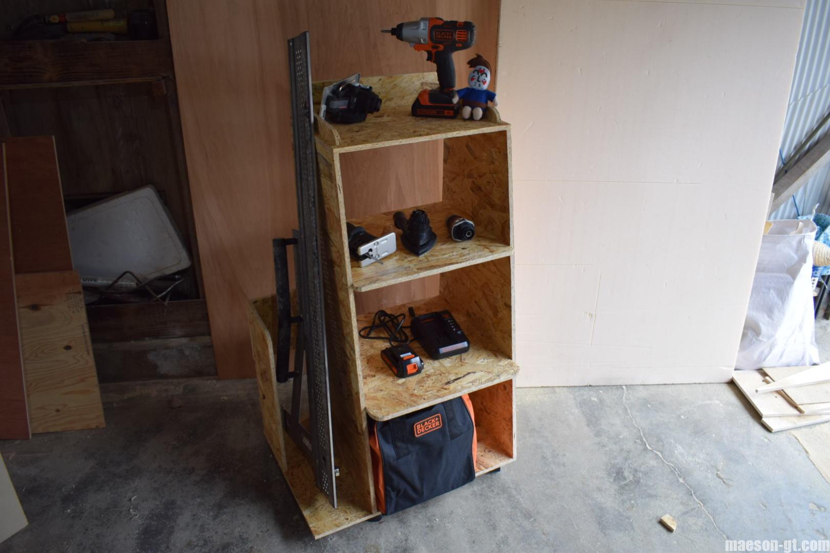 OSB合板を使って工具置きシェルフを作ろう | マエソン小部屋のDIY