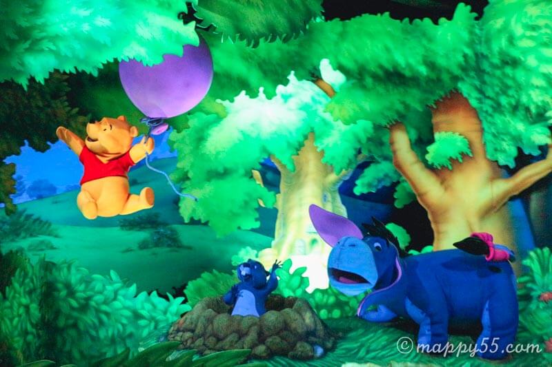 アトラクション】アナハイムディズニーランドのプーさんの冒険